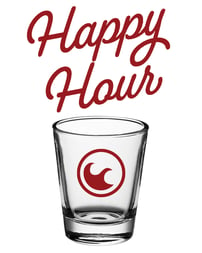 happy hour shot glass